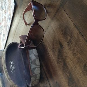 Burgundy Coach sunglasses 😎